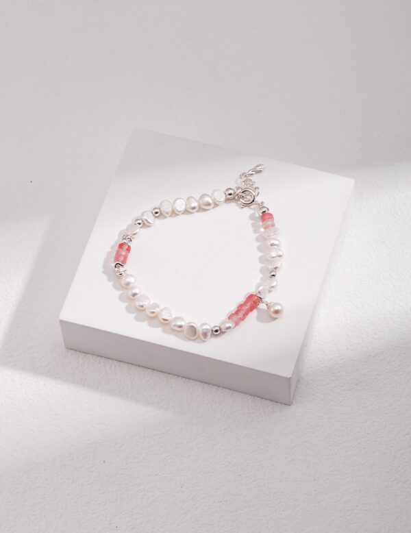 925 Silver Pearl Minimalist Bracelet - Image 2