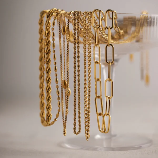 18K Gold Plated Stainless Steel Chains