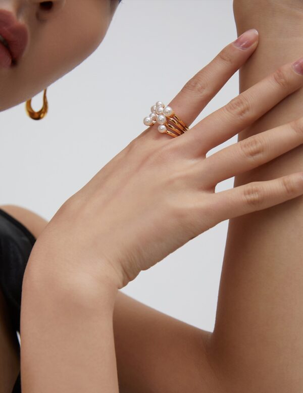 Ocean Breeze Pearl Ring - Image 2